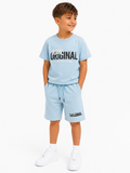 Ensemble Short & T-shirt Bleu Ciel "Original" – Garçon