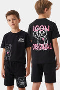 Ensemble ICON Original Noir Enfant – T-shirt & Short