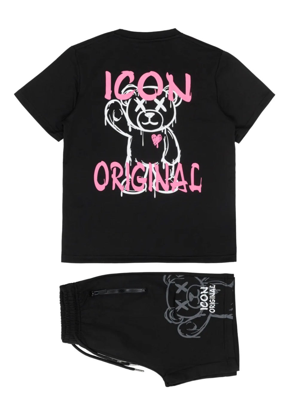 Ensemble ICON Original Noir Enfant – T-shirt & Short