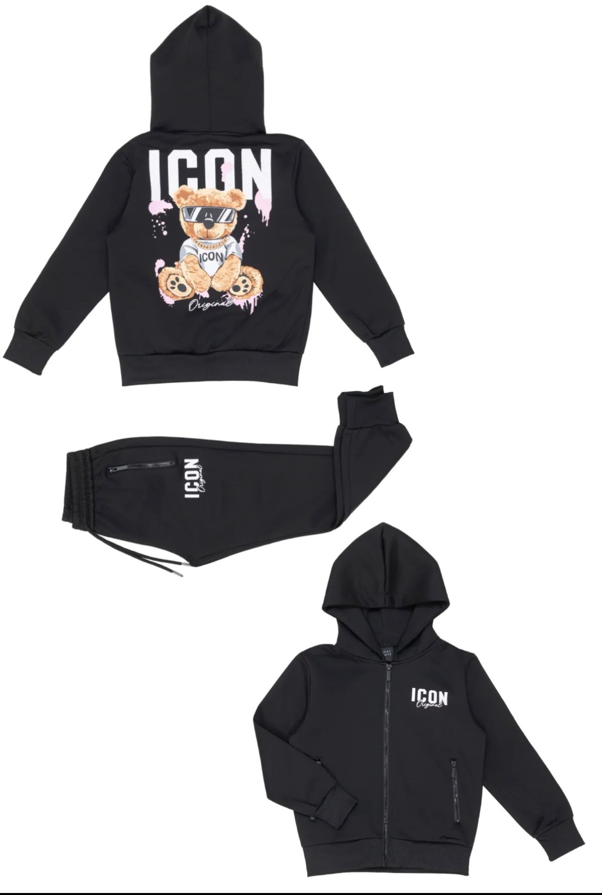 Ensemble Teddy Icon noir