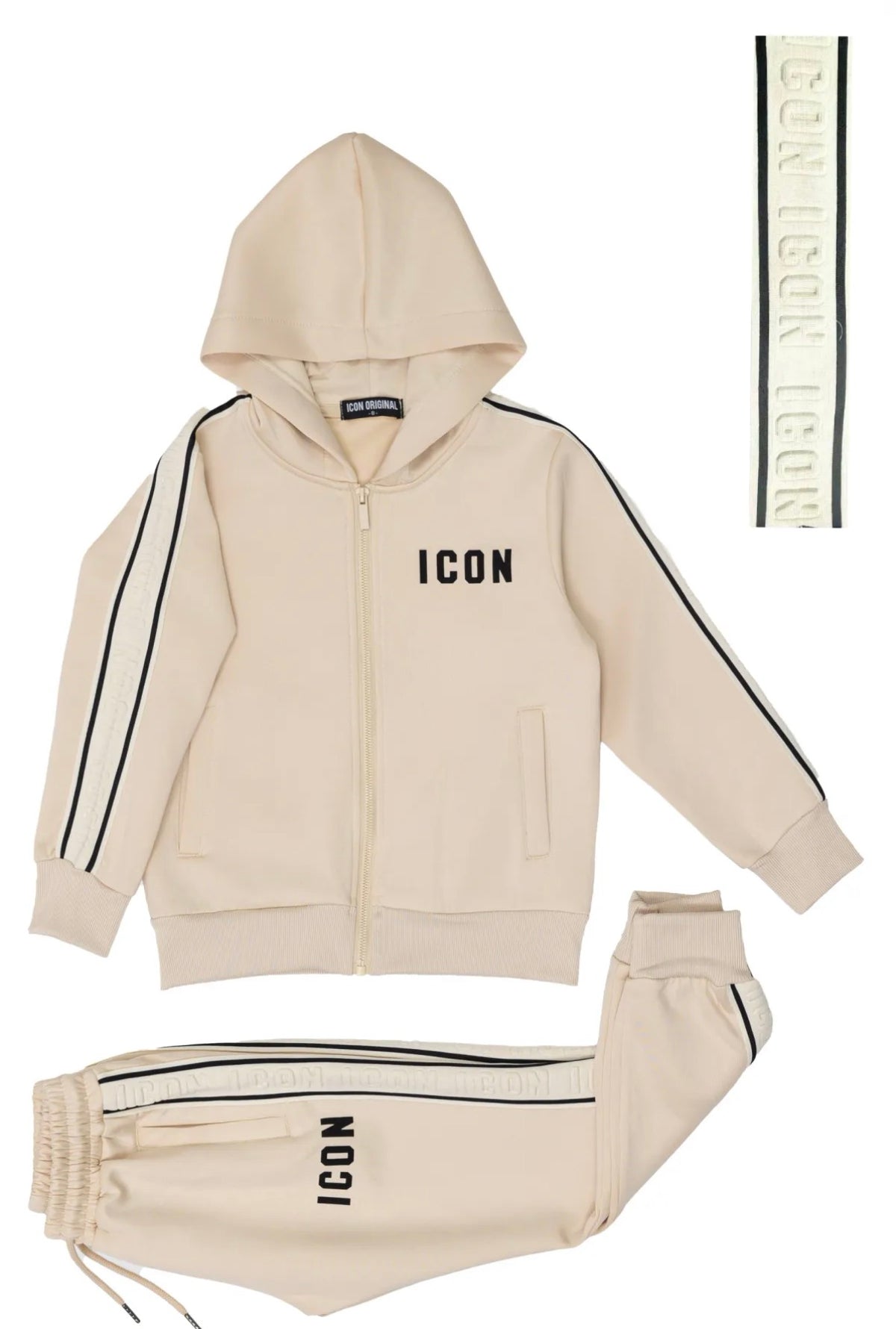 Ensemble jogging Icon Street Beige